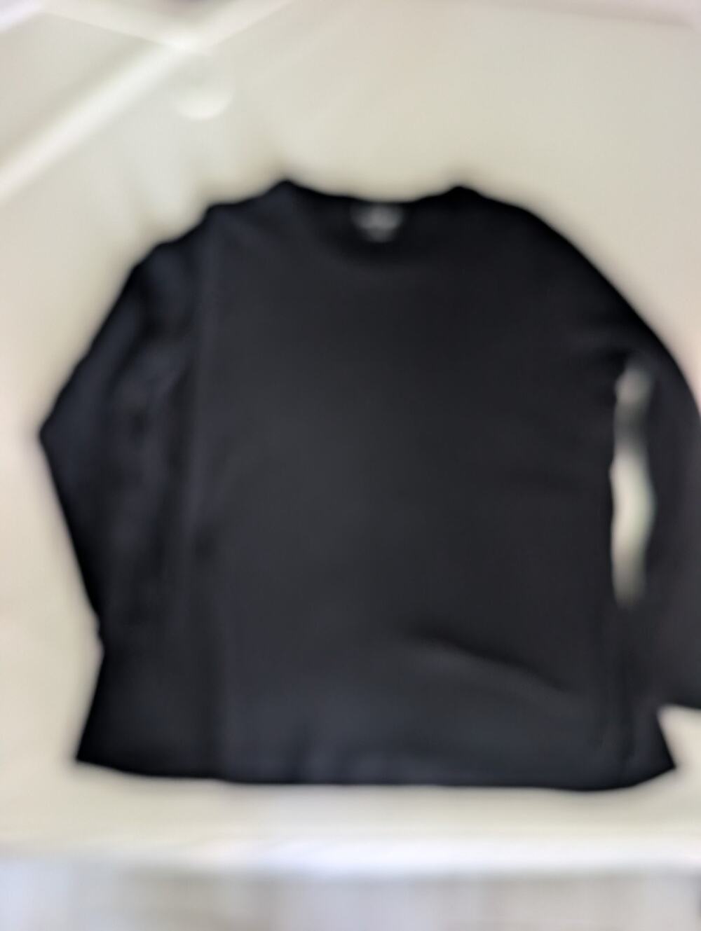 Lord & Taylor Women Black 100% cotton Long Sleeve Tee 1X , Gothcore, Grunge